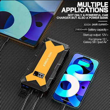 3000A Portable Car Battery Starter & Power Bank - InspiredGrabs.com